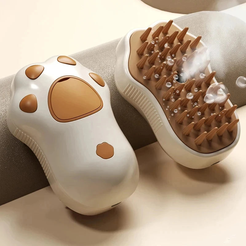 steam pet grooming brush for cats and dogs