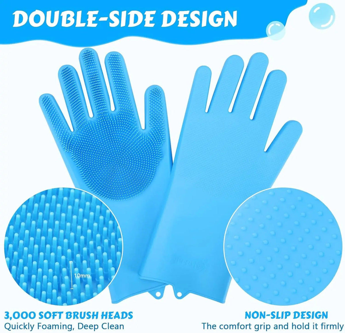pet grooming glove for bathing dogs and cats