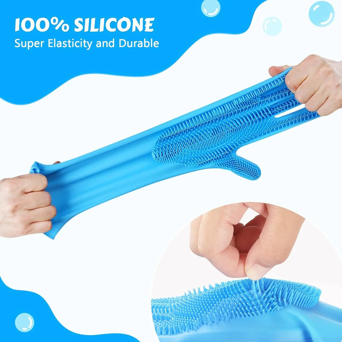 pet grooming glove for shampooing and massage