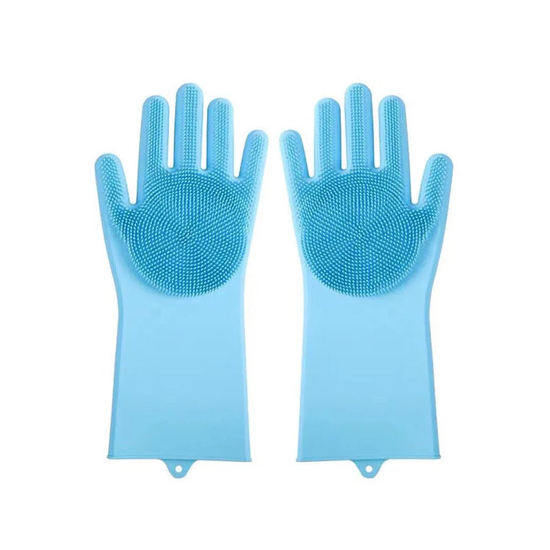 pet grooming glove available in multiple colors