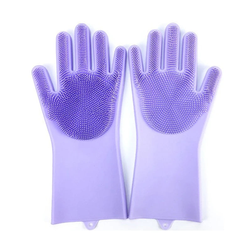 soft silicone glove for pet grooming and bathing